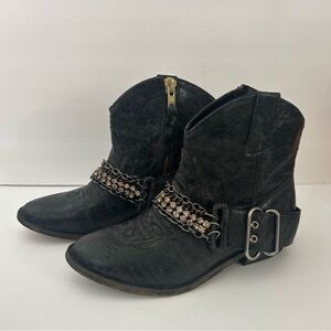 NWOB Steve Madden Brasko cowgirl boot Leather size 8.5